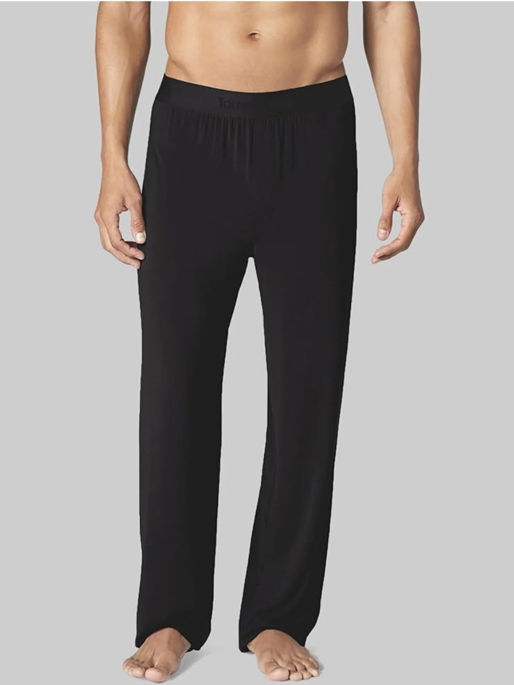 Tommy John Men's Second Skin Pajama Pants black 2x